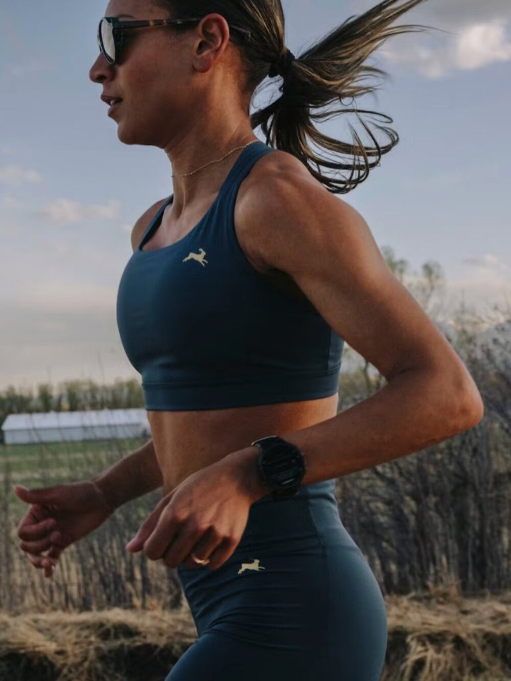 Tracksmith - Allston Adjustable Bra - Blue - Size Large